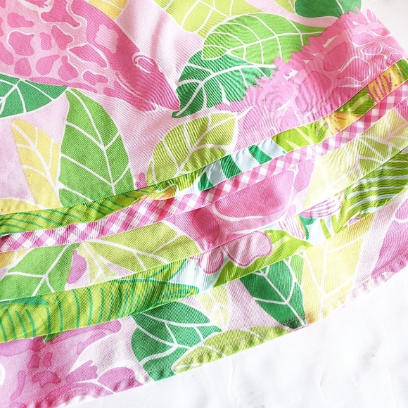 Lilly Pulitzer Floral White Label Skirt 8 - Picture 2 of 6